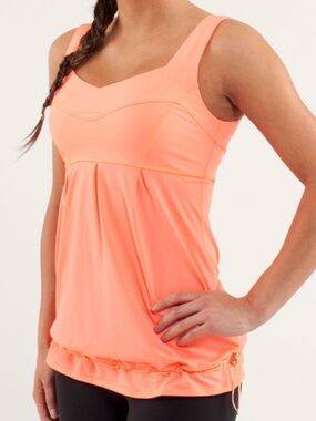 Lululemon Tame Me Tank in Coral